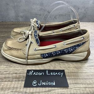 Sperry~Women’s~Top-Sider Tan Anchor Boat Shoes~Size 8 M